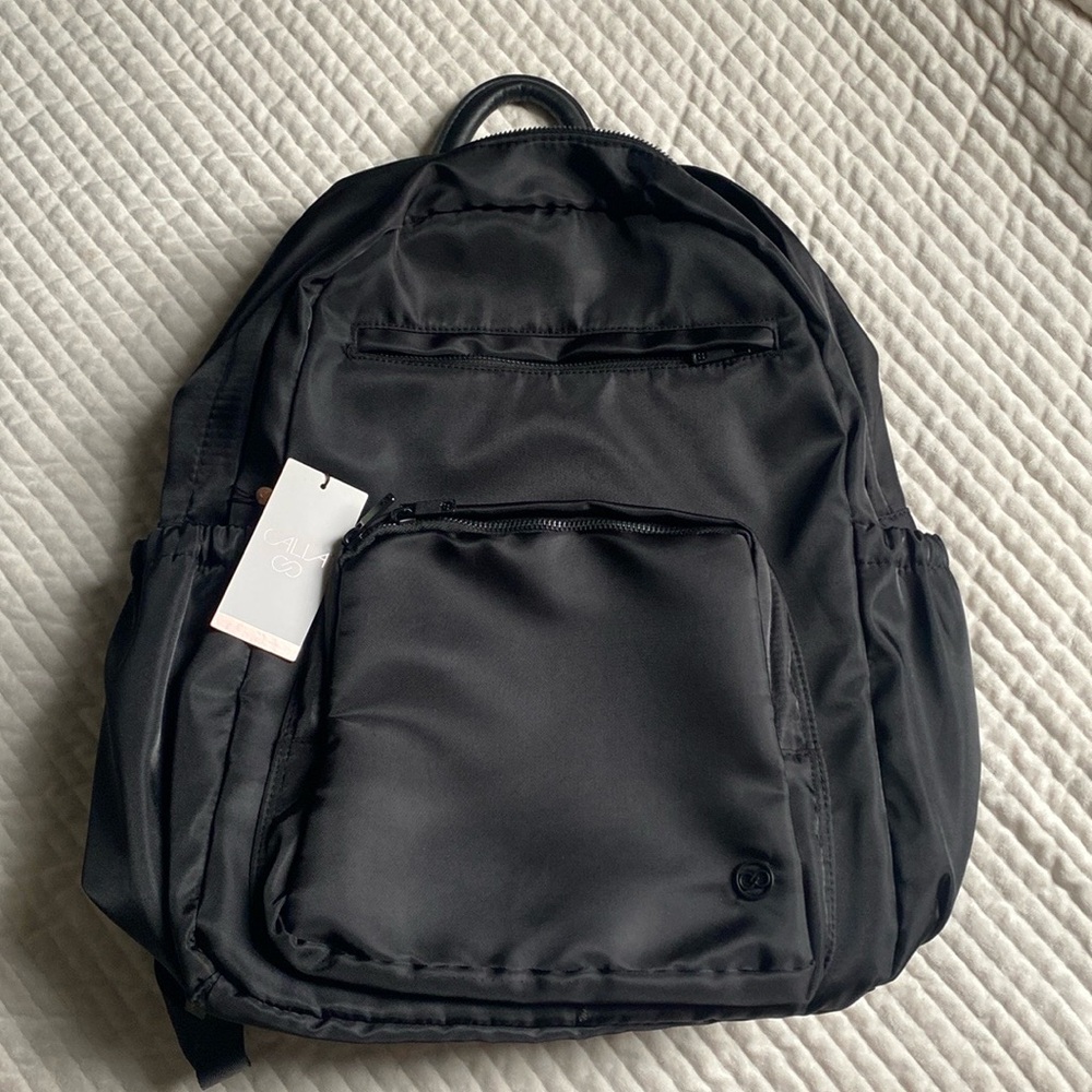 CALIA Women's Work Backpack in Pure Black